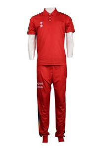 WTV162 Design Summer Sports Set Hong Kong Representative Sweatshirts Shirts Sportswear Manufacturers front view
